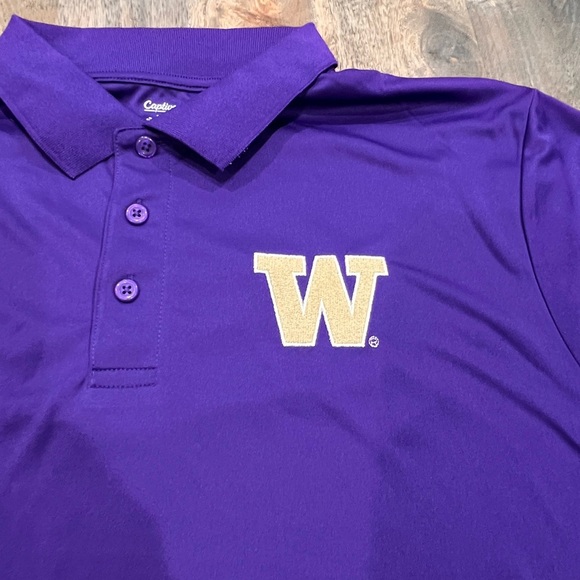 NWT Men's Purple Washington Huskies Lightweight Polo Size Large - Picture 2 of 6